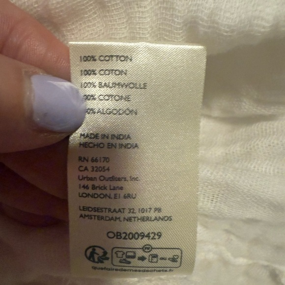 We The Free White Blouse Medium - Picture 5 of 8